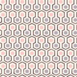 Good vibes papier peint hexagon pattern rose et violet