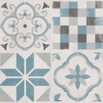 Grosfillex carreau de rev�tement mural 9 pcs 15, 4x120 cm bleu andalou
