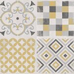 Grosfillex carreau de rev�tement mural 9 pcs 15, 4x120 cm jaune andalou
