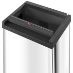 Hailo poubelle big - box swing taille l 35 l acier inoxydable 0840 - 111