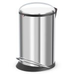 Hailo poubelle  pdale harmony m 12 l acier inoxydable