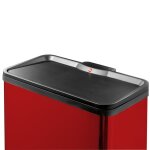 Hailo poubelle  pdale oko duo plus taille l 17 + 9 l rouge 0630 - 240