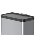 Hailo poubelle  pdale oko trio plus taille l 3x9 l argent 0633 - 220