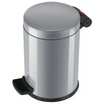 Hailo poubelle  pdale solid s 3 l argent