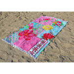 Happiness serviette de plage paradise 100x180 cm multicolore
