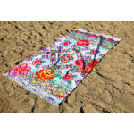 Happiness serviette de plage yucatan 100x180 cm multicolore