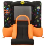 Happy hop chteau gonflable avec toboggan 210x280x170 cm pvc