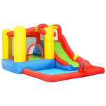 Happy hop chteau gonflable et toboggan pataugeoire 410x385x220 cm pvc