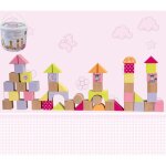 Happy people blocs en bois �ne rose violet jaune