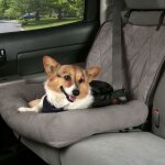 Happy ride lit pour chiens car cuddler petit gris