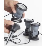 Heissner projecteurs de jardin et d'tang 3 pcs 3 w