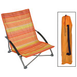 Hi chaise de plage pliable orange 65x55x25 / 65 cm