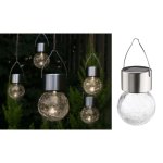 Hi cintres led solaires 5 pcs verre craquelé Hi cintres led solaires 5 pcs verre craquelé
