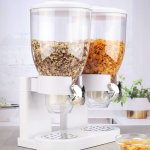 Hi distributeur de crales duo blanc 2 x 3, 5 l
