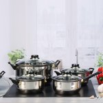 Hi ensemble d'ustensiles de cuisine 12 pcs acier inoxydable