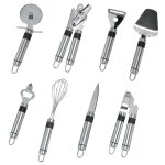 Hi ensemble d'ustensiles de cuisine 9 pcs acier inoxydable