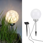 Hi lampe boule solaire rotative  led de jardin 20 cm