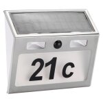 Hi numro de maison clair solaire  led argent
