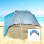 Hi parasol de plage avec parois latrales uv50 + 240x233 cm