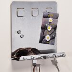 Hi porte - cl argent 28, 5x25x8 cm