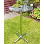 Hi table de bistro - bar pliable aluminium rond 60 x 60 x (58 - 115) cm Hi table de bistro - bar pliable aluminium rond 60 x 60 x (58 - 115) cm