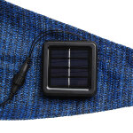 Hi voile de soleil avec 100 lumi�re led bleu 3, 6x3, 6x3, 6 m