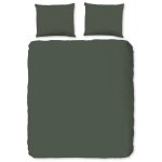 Hip housse de couette uni 200x200 / 220 cm vert olive