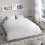 Hip housse de couette uni 240x200 / 220 cm blanc Hip housse de couette uni 240x200 / 220 cm blanc