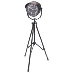 Home&styling horloge sur pied 105 cm mtal noir