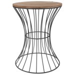 Home&styling table d'appoint métal beige Home&styling table d'appoint métal beige