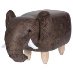 Home&styling tabouret 64 x 35 cm en forme d'lphant