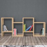 Homemania biblioth�que hydra 116, 4x22x53, 5 cm ch�ne