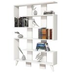 Homemania bibliothèque jane 120x22x164 cm blanc Homemania bibliothèque jane 120x22x164 cm blanc