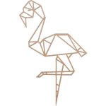 Homemania d�coration murale flamant 31x50 cm acier cuivre