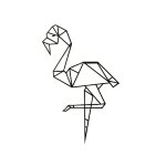 Homemania d�coration murale flamant 31x50 cm acier noir