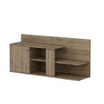 Homemania meuble tv duru 122x33, 3x55 cm noyer Homemania meuble tv duru 122x33, 3x55 cm noyer