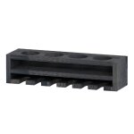 Homemania porte - bouteille poseidon 48x13, 8x12 cm anthracite Homemania porte - bouteille poseidon 48x13, 8x12 cm anthracite