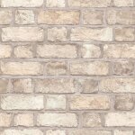 Homestyle papier peint brick wall beige et gris