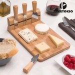 Excellent houseware support de couteau  fromage et planche en bambou