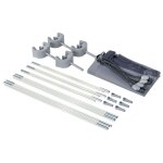 Intex auvent pour piscine gris clair