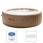 Intex baignoire de massage  bulles ronde purespa 216x71cm 6 personnes