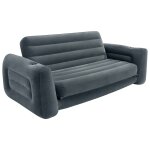 Intex chaise coulissante 203x231x66 cm gris fonc
