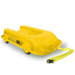 Jamara bobsleigh d'hiver et d't 2 en 1 jaune