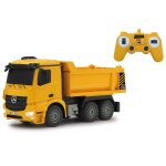 Jamara camion à benne télécommandé mercedes - benz arocs 1:26 jaune Jamara camion à benne télécommandé mercedes - benz arocs 1:26 jaune