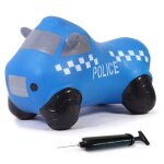 Jamara jouet rebondissant avec pompe camion de police bleu