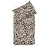 Jollein housse de couette avec taie lopard 100x140 cm marron