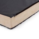 Kerbl matelas en mousse pour chiens 115 x 75 cm beige et gris 80328