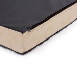 Kerbl matelas en mousse pour chiens 80 x 50 cm beige et gris 80326