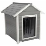 Kerbl niche pour chiens hendry 88 x 98 x 101 cm gris et blanc