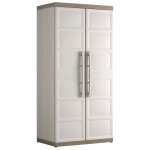Keter armoire  tagres excellence xl beige et taupe 182 cm